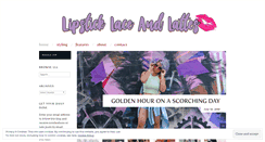Desktop Screenshot of lipsticklaceandlattes.com